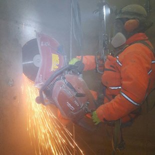 Pārbēršanas lūku izveide graudu elevātorā