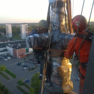 Krustu demontāža Jelgavas baznīcā